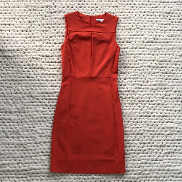 Diane Von Furstenberg Red Sheath Mini Dress Cocktail - Picture 1 of 3